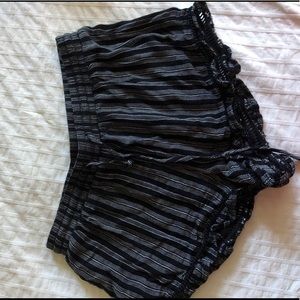 full tilt black and white beach shorts